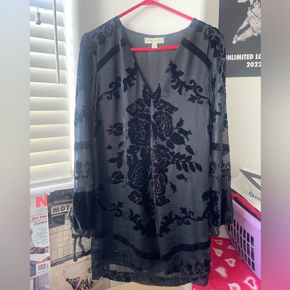 urban outfitters black mini dress, size M